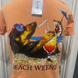 New beach weenie t shirt